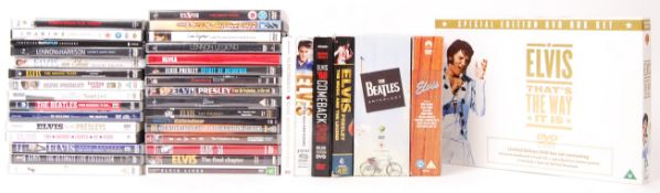 ELVIS PRESLEY AND BEATLES DVDS AND BOX SETS