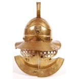 UNKNOWN PRODUCTION - MOVIE PROP BRASS GLADIATOR HELMET