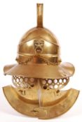 UNKNOWN PRODUCTION - MOVIE PROP BRASS GLADIATOR HELMET