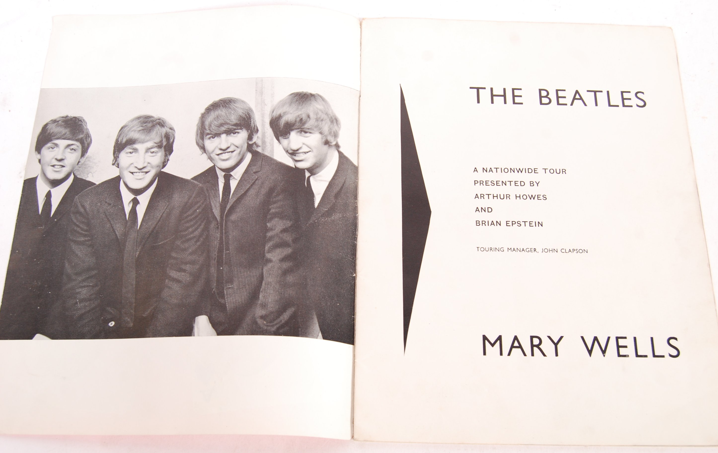 RARE BRISTOL COLSTON HALL THE BEATLES 1964 TOUR PROGRAMME - Image 2 of 6