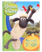 AARDMAN ANIMATIONS SHAUN THE SHEEP ANNUAL SIGNED W/SKETCH
