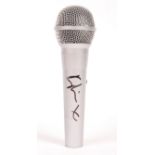 KYLIE MINOGUE - HAND SIGNED / AUTOGRAPHED MICROPHONE