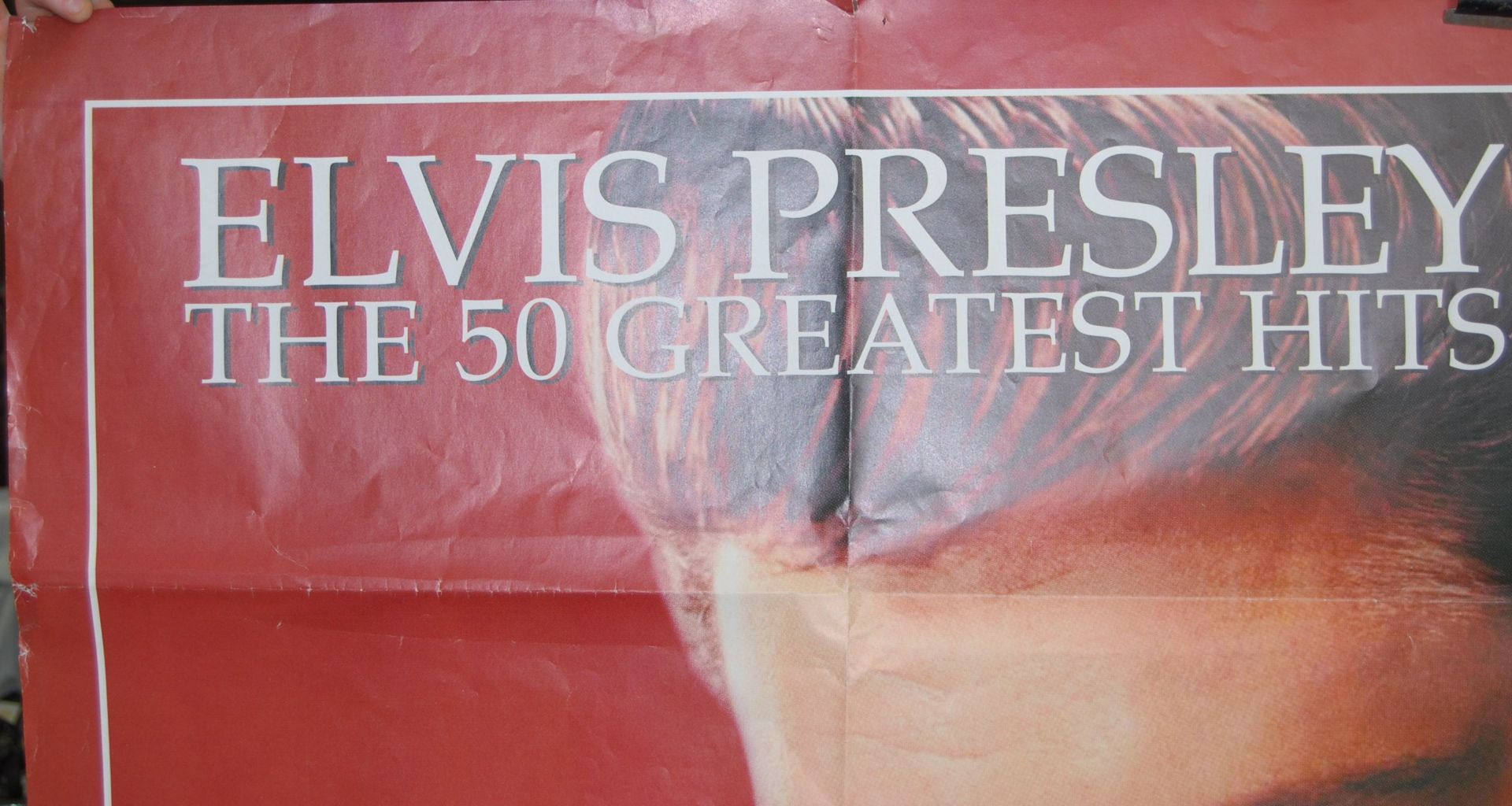 ELVIS PRESLEY IN STORE SHOP DISPLAY ADVERTISING POSTER - Image 2 of 4