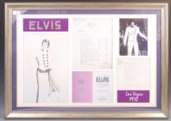 ELVIS PRESLEY ENTERPRISES LIMITED EDITION COSTUME DISPLAY