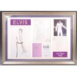 ELVIS PRESLEY ENTERPRISES LIMITED EDITION COSTUME DISPLAY