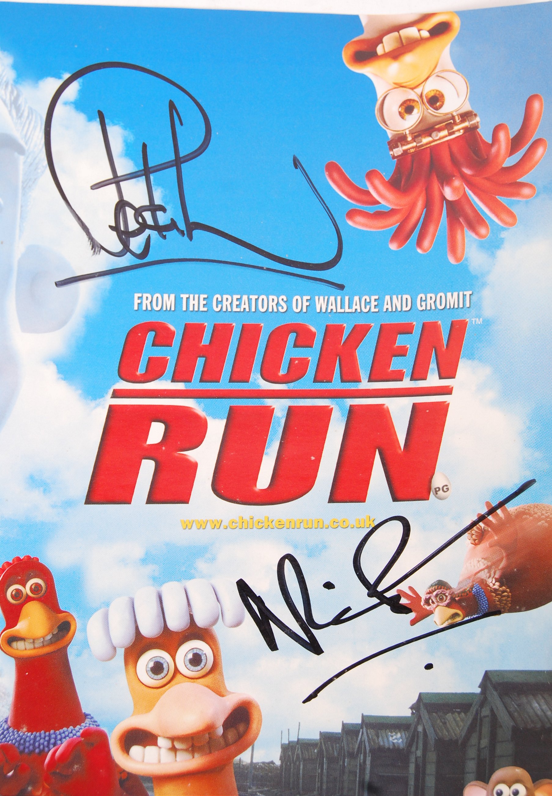 AARDMAN ANIMATIONS ' CHICKEN RUN ' MULTI-SIGNED POSTER - Image 2 of 3