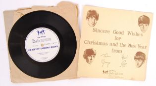 RARE OFFICIAL BEATLES FAN CLUB CHRISTMAS FLEXI DISC RECORD