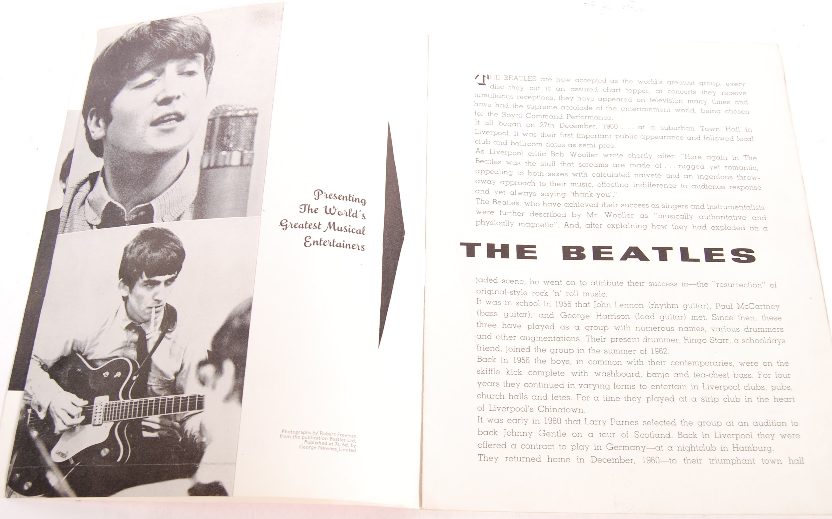 RARE BRISTOL COLSTON HALL THE BEATLES 1964 TOUR PROGRAMME - Image 3 of 6