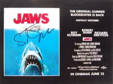 STEVEN SPIELBERG - DIRECTOR - AUTOGRAPHED JAWS PHOTO