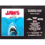 STEVEN SPIELBERG - DIRECTOR - AUTOGRAPHED JAWS PHOTO