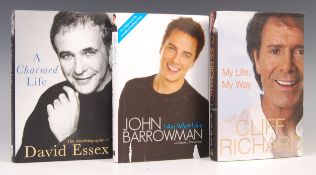 SIGNED AUTOBIOGRAPHIES BY J. BARROWMAN, C. RICHARD AND D. ESSEX