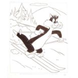 WARNER BROTHERS SYLVESTER LOONEY TUNES ARTIST ARTWORK