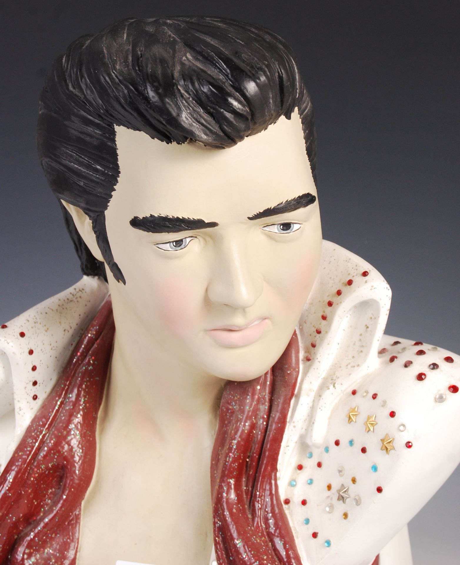 1:1 SCALE LIFESIZE ELVIS PRESLEY ' THE KING ' BUST - Bild 2 aus 4