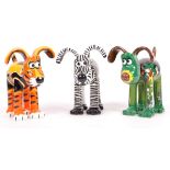 GROMIT UNLEASHED - COLLECTION OF 3 WALLACE & GROMIT STATUES