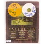 FAITHLESS - ORIGINAL SIGNED CD & ALL NEW ARRIVALS POSTER