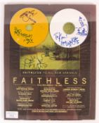 FAITHLESS - ORIGINAL SIGNED CD & ALL NEW ARRIVALS POSTER