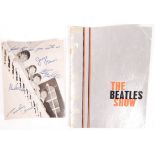 THE BEATLES SHOW 1963 CONCERT PROGRAMME & SIGNED PHOTOGRAPH