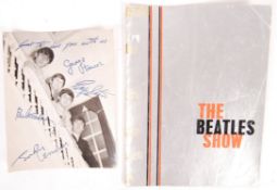 THE BEATLES SHOW 1963 CONCERT PROGRAMME & SIGNED PHOTOGRAPH