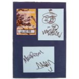 MASSIVE ATTACK - BRISTOL - AUTOGRAPHED ALBUM PAGES