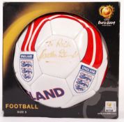 GORDON BANKS - ENGLAND FOOTBALLER - AUTOGRAPHED FOOTBALL