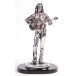 THE BEATLES - JOHN LENNON - CHROME EFFECT DECORATIVE STATUE