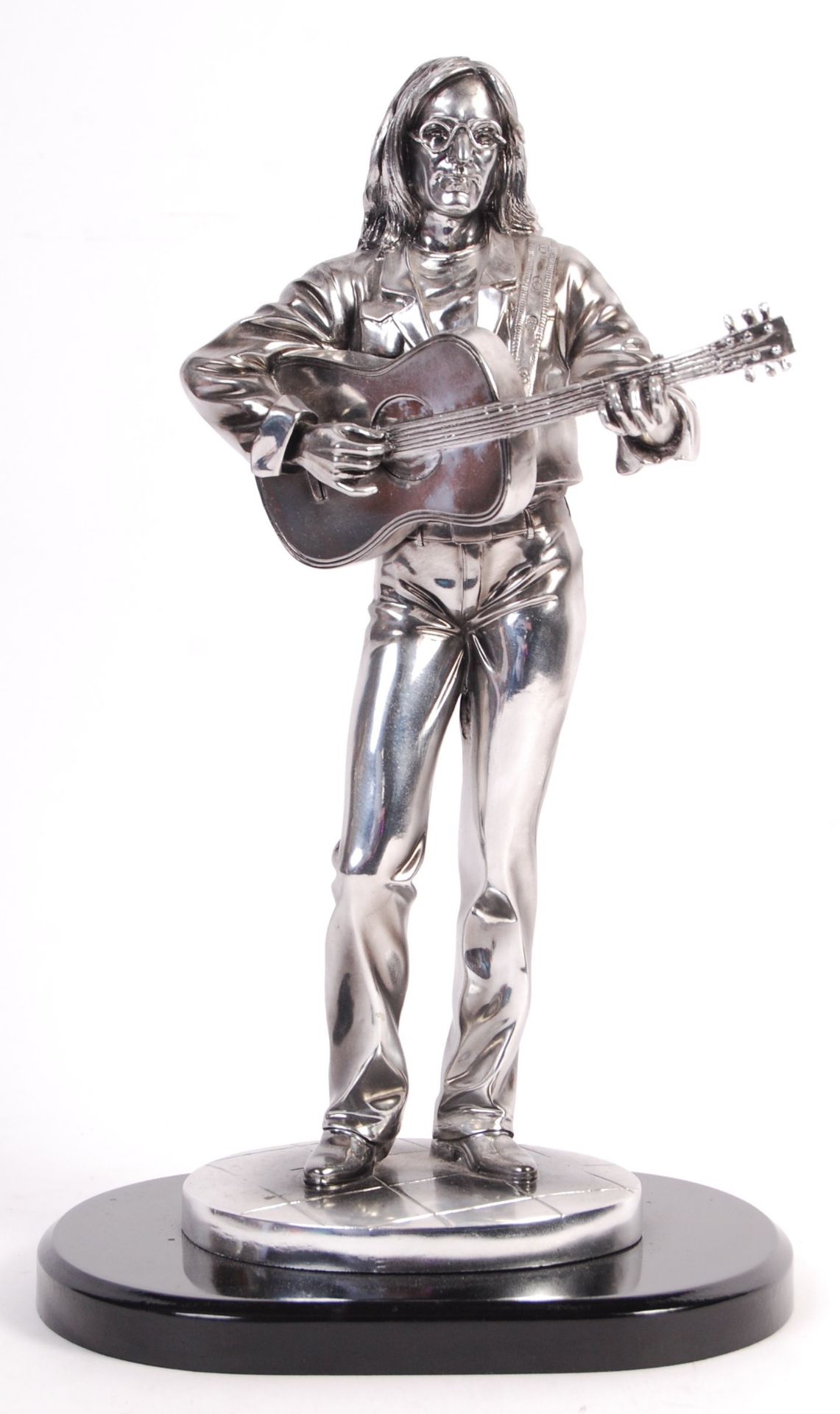 THE BEATLES - JOHN LENNON - CHROME EFFECT DECORATIVE STATUE