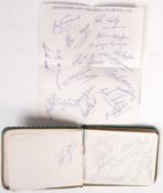 1960'S AUTOGRAPH BOOK - LEICESTER CITY & FOOTBALLERS