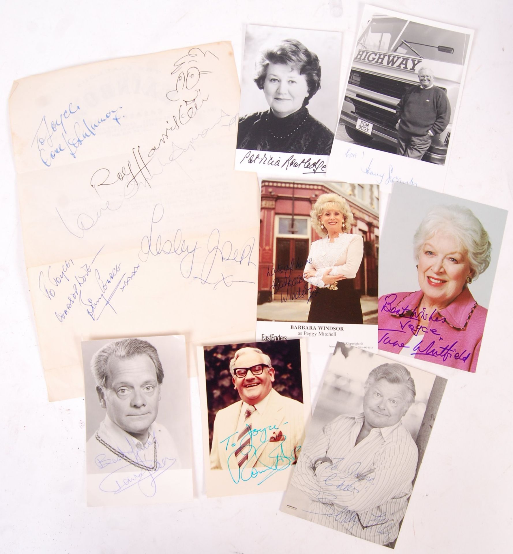 BRITISH COMEDY AUTOGRAPH COLLECTION - RONNIE BARKE