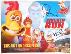 AARDMAN ANIMATIONS ' CHICKEN RUN ' MULTI-SIGNED POSTER