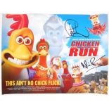 AARDMAN ANIMATIONS ' CHICKEN RUN ' MULTI-SIGNED POSTER