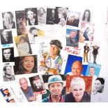 AUTOGRAPHS - BRITISH TV & FILM STARS, COMEDIANS ETC A