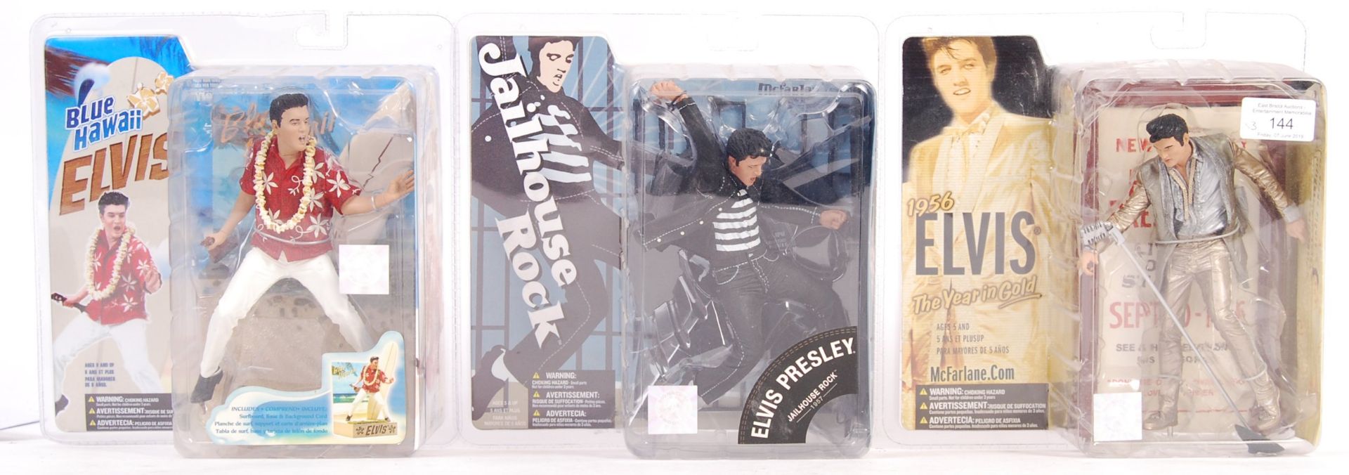 COLLECTION OF MCFARLANE TOYS ELVIS PRESLEY ACTION FIGURES