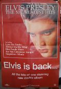 ELVIS PRESLEY IN STORE SHOP DISPLAY ADVERTISING POSTER