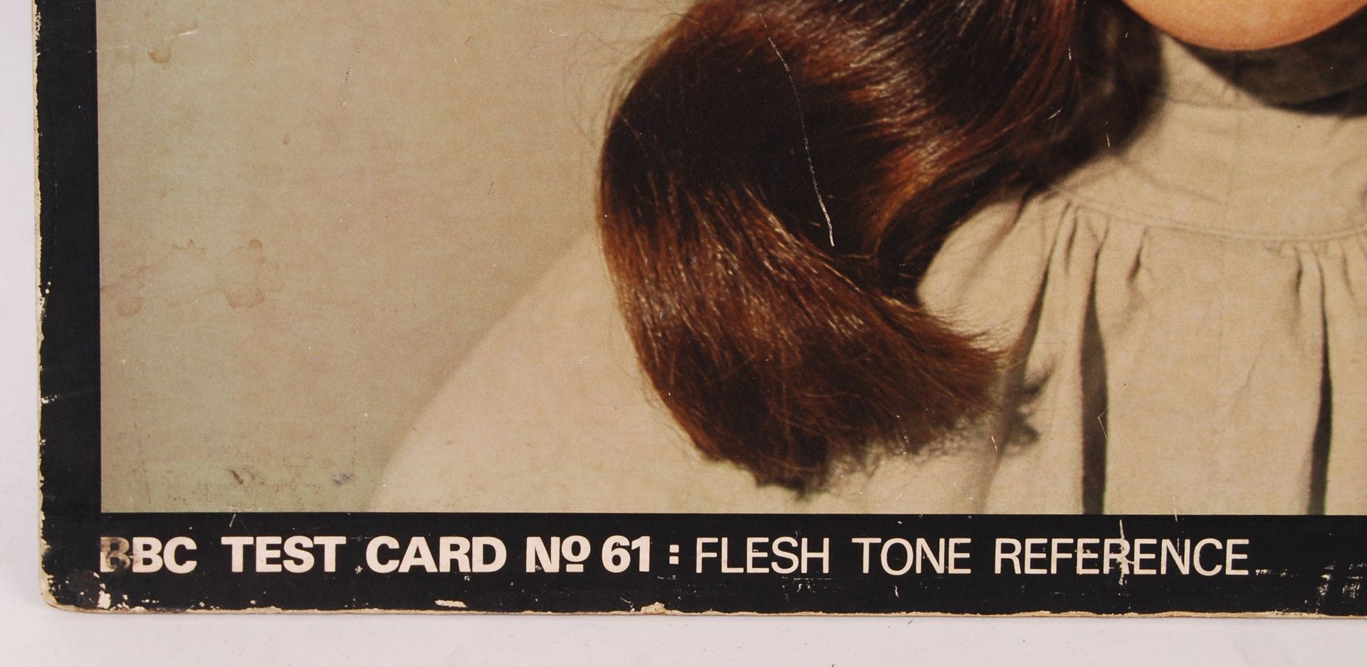 RARE VINTAGE 1970'S BBC TEST CARD FLESH TONE REFERENCE BOARD - Image 3 of 6