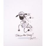 AARDMAN ANIMATIONS WALLACE & GROMIT SHAUN THE SHEEP PAINTING