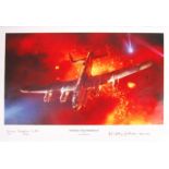 ' TOWARD THE INFERNO II ' PIOTR FORKASIEWICZ AUTOGRAPHED PRINT