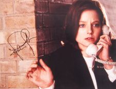 JODIE FOSTER - THE SILENCE OF THE LAMBS - 11X14" SIGNED PHOTO