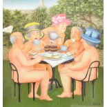 BERYL COOK LIMITED EDITION ' TEA IN THE GARDEN ' P