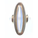 1970'S 15ct GOLD MOONSTONE RING