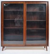 DANISH MID 20TH CENTURY TEAK WOOD LIBRARY BOOKCASE CABINET