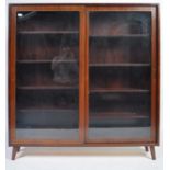 DANISH MID 20TH CENTURY TEAK WOOD LIBRARY BOOKCASE CABINET