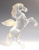 MURANO STUDIO ART GLASS PEGASUS SCULPTURE BY MARIO BADIOLI