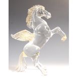 MURANO STUDIO ART GLASS PEGASUS SCULPTURE BY MARIO BADIOLI