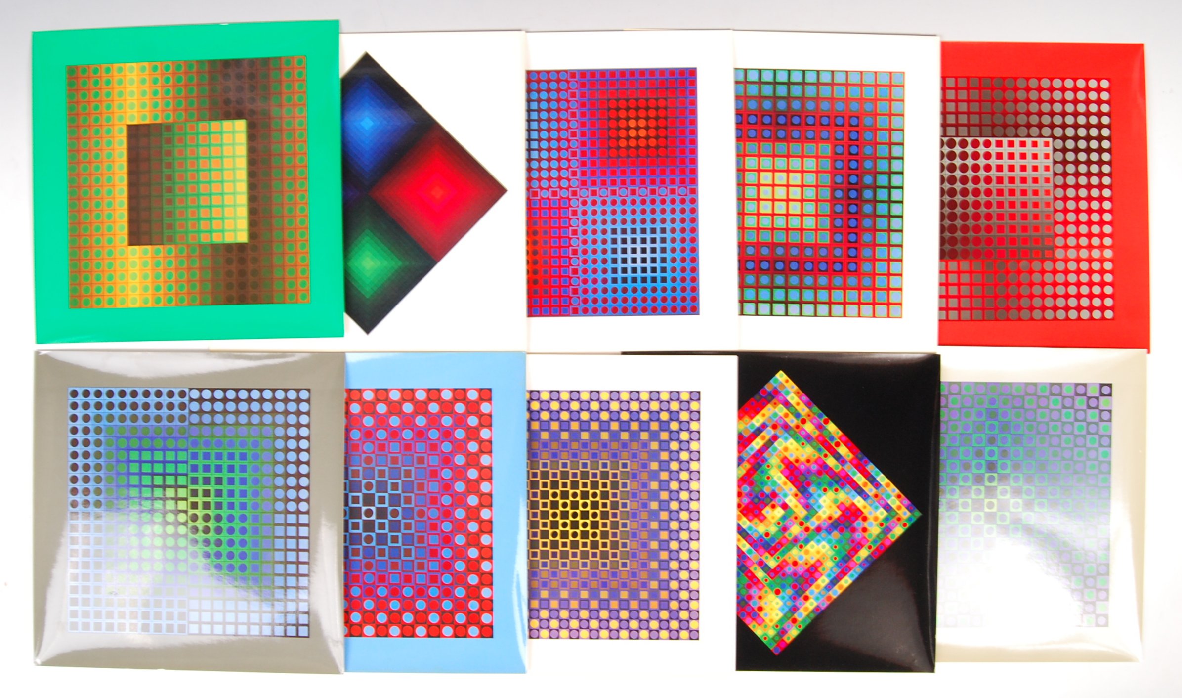 EDITIONS DU GRIFFON NEUCHATEL 10 PLATES OF VICTOR VASARELY WORKS - Image 5 of 6