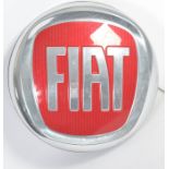 ORIGINAL 1990'S FIAT CAR BADGE SHOWROOM LIGHT BOX ADVERTISING SIGN