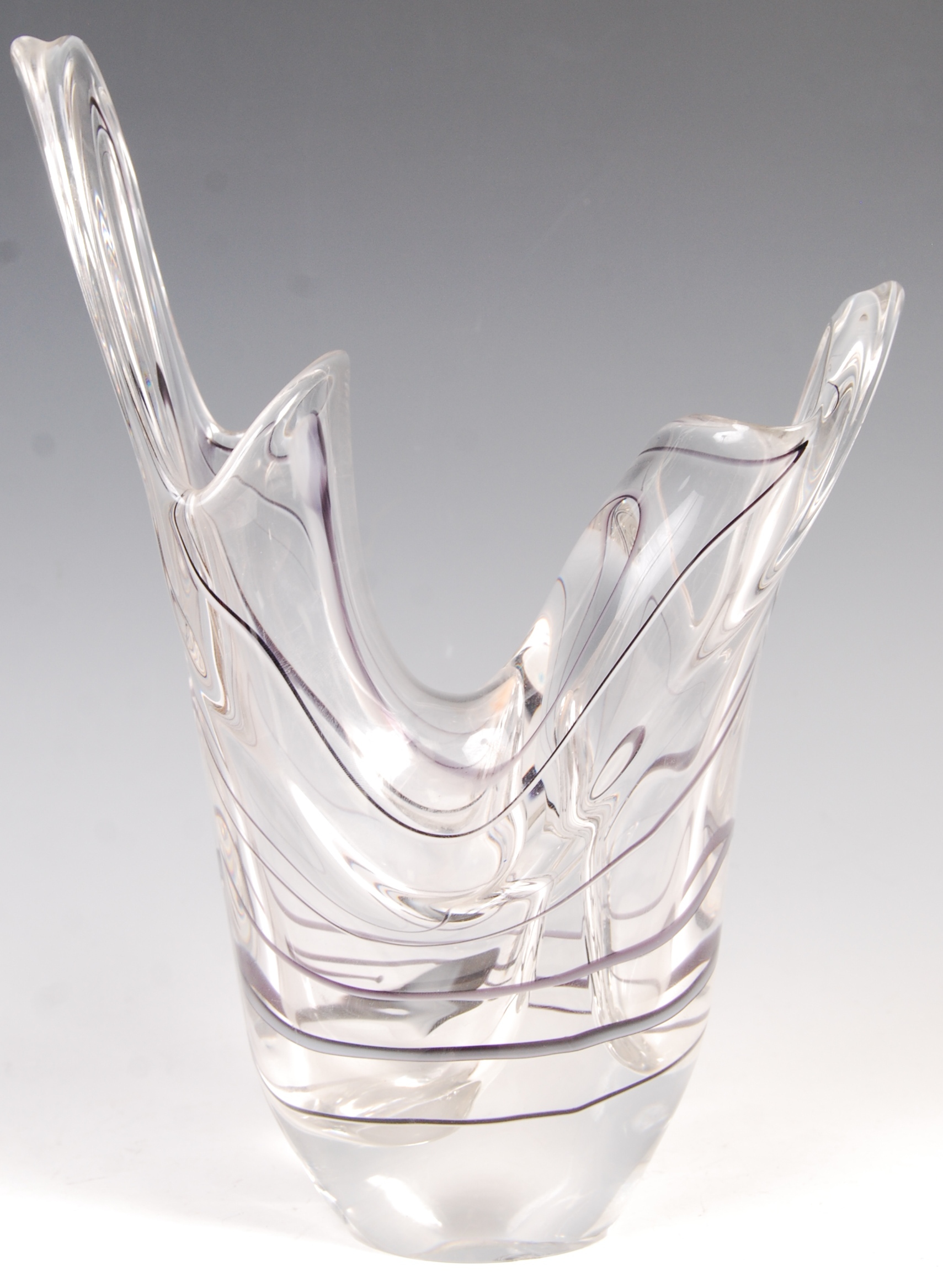 WEISBACH LATE 20TH CENTURY STUDIO ART GLASS POSSIBLY BY D. GARCIA - Image 2 of 6
