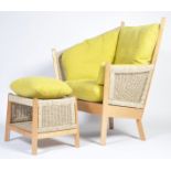 FAIR TRADE FURNITURE SEMERANG DESIGNER CHAIR AND FOOTSTOOL