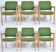 SET OF SIX BJERRINGBRO KONTORMOBLER / KONTOR MOBLER DINING CHAIRS