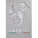 ORIGINAL 1990'S ABARTH SHOWROOM LIGHT BOX ADVERTISING SIGN