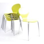 DANISH DANERKA RONDO STACKING DINING CHAIRS BY ERIK JORGENSEN